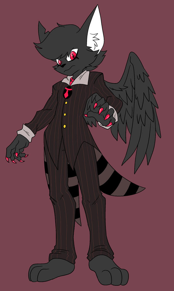 Storm Shard's Toon form, in a Bossbot outfit.